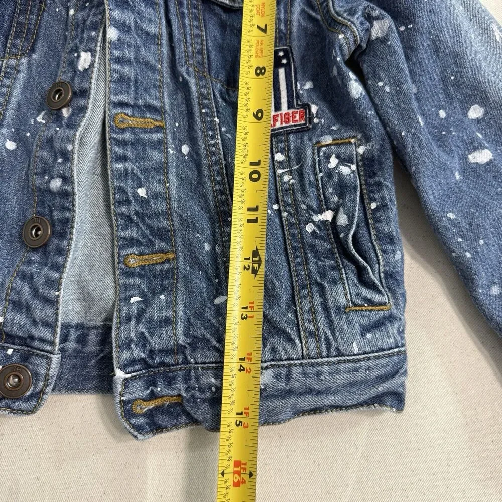 TOMMY HILFIGER BOYS SIZE 5 BLUE DENIM JACKET